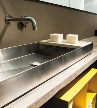LAMINA - Rectangular metal washbasin by FIT INTERIORS - view 3